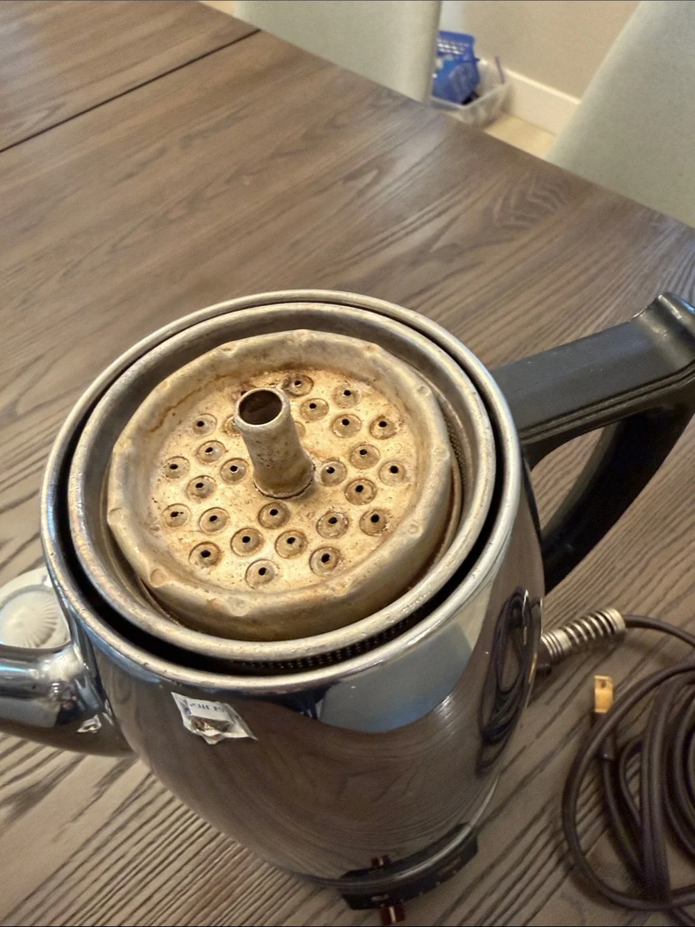 Electric Coffeematic by Universal Coffee Percolator in Polished Silver